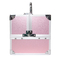 Light Weight Aluminum Cosmetic Cases, Red Lining Small Aluminum Cosmetic Vanity Case